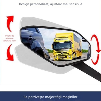 Set oglindă retrovizoare pentru vehicule electrice, pereche; oglindă convexă cu câmp vizual larg; carcasă din plastic