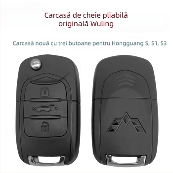 Carcasă pentru cheie pliabilă Wuling Hongguang S1 BV-20 – carcasă ABS; lamă din cupru alb; compatibil cu sistemul Baojun; modelele Hongguang