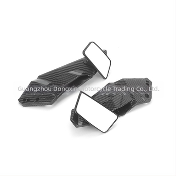 oglindă retrovizoare cu spoiler de tip aripă, oglindă pătrată, ABS injectat, compatibilă cu Kawasaki, Yamaha, Honda, Ducati și Qianjiang Kaiyue, montaj cu dinți înainte și înapoi