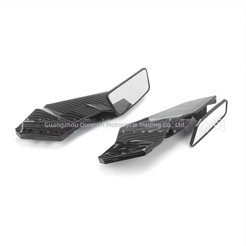 oglindă retrovizoare cu spoiler de tip aripă, oglindă pătrată, ABS injectat, compatibilă cu Kawasaki, Yamaha, Honda, Ducati și Qianjiang Kaiyue, montaj cu dinți înainte și înapoi