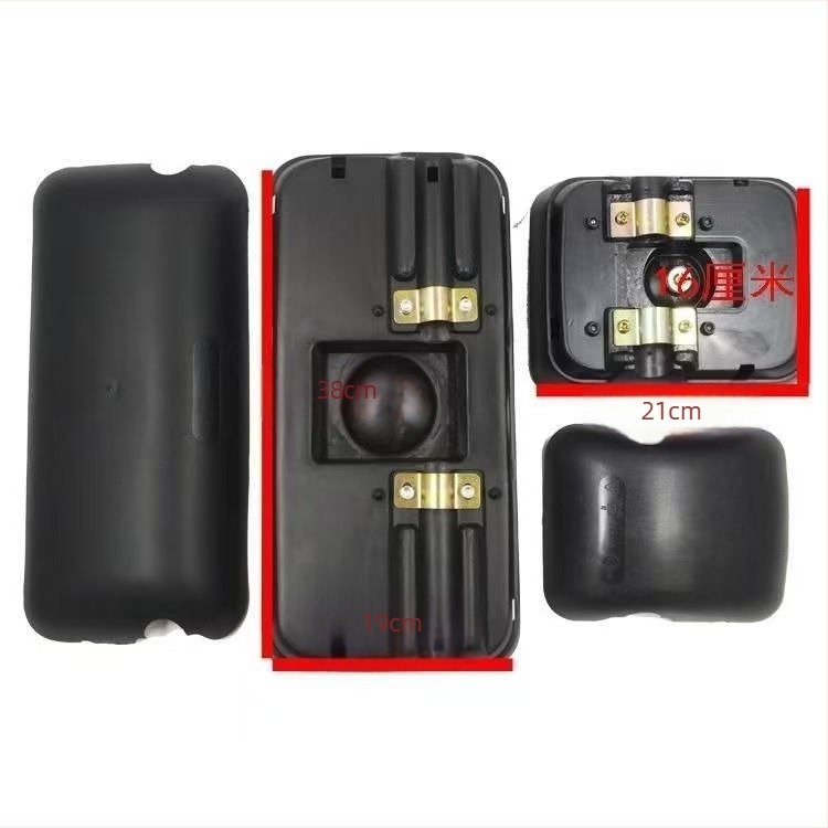 Oglindă retrovizoare pentru camioane grele (Derunman LG1613770051) - compatibil cu Howo, Auman, Foton, Sinotruk HW, 12/24V