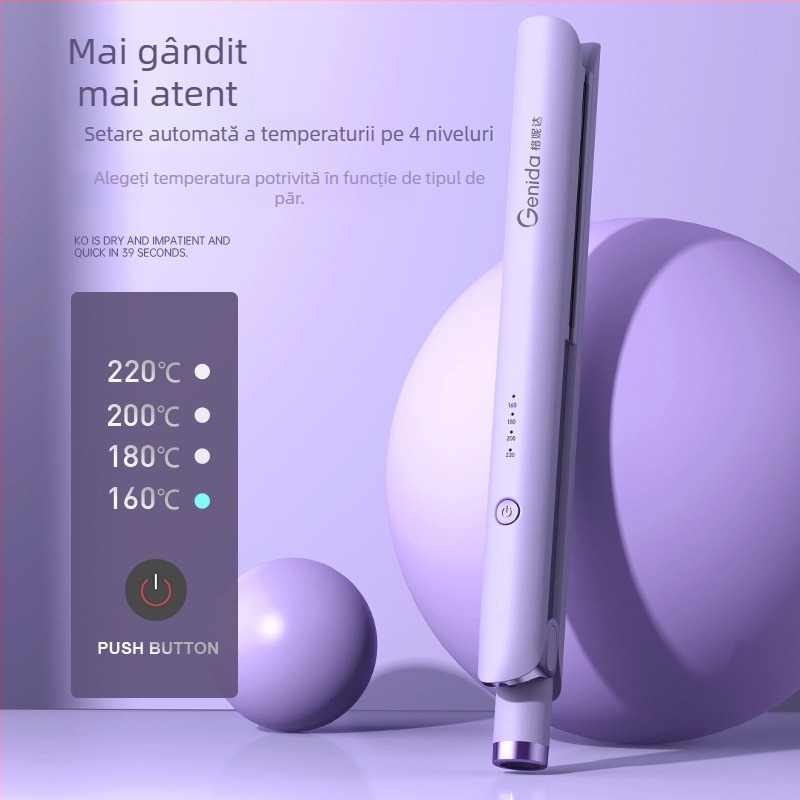 Fier de păr 3 în 1 pentru netezire și ondulare, utilizare umedă/uscată, încălzire PTC 31 mm, 110-240V, 40W