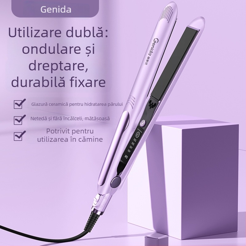 Fier de păr 3 în 1 pentru netezire și ondulare, utilizare umedă/uscată, încălzire PTC 31 mm, 110-240V, 40W