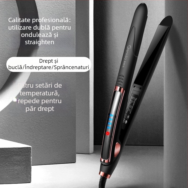 Fier de păr 3 în 1 pentru netezire și ondulare, utilizare umedă/uscată, încălzire PTC 31 mm, 110-240V, 40W