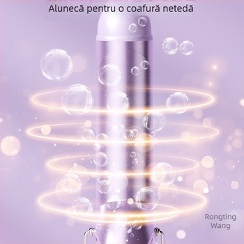 Fier de bucle trei în unu pentru păr umed și uscat: cilindru ceramic, ioni negativi, protecție la arsură și oprire automată — 40 W