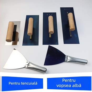 Lopată de chit din oțel inoxidabil pentru tencuieli și netezirea mortarului diatomit