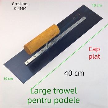 Lopată de chit din oțel inoxidabil pentru tencuieli și netezirea mortarului diatomit