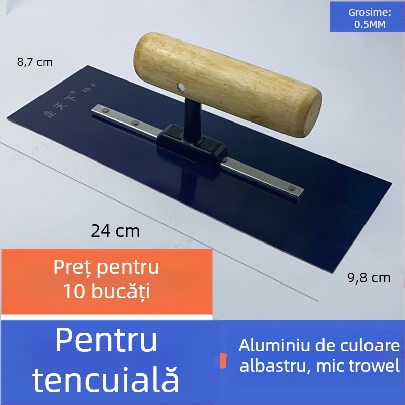 Lopată de chit din oțel inoxidabil pentru tencuieli și netezirea mortarului diatomit