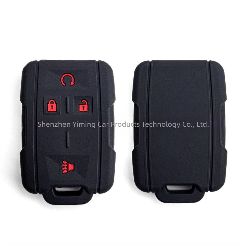 RIFULL husă siliconică pentru cheie GMC/Chevrolet Silverado — carcasă TPU cu acoperire completă, model cu trei butoane, personalizabil