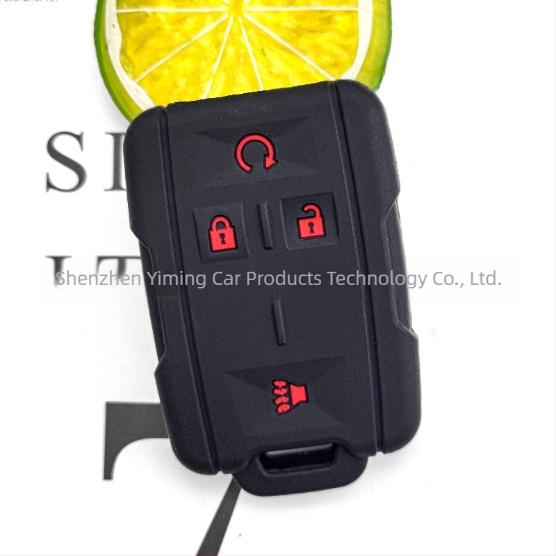 RIFULL husă siliconică pentru cheie GMC/Chevrolet Silverado — carcasă TPU cu acoperire completă, model cu trei butoane, personalizabil