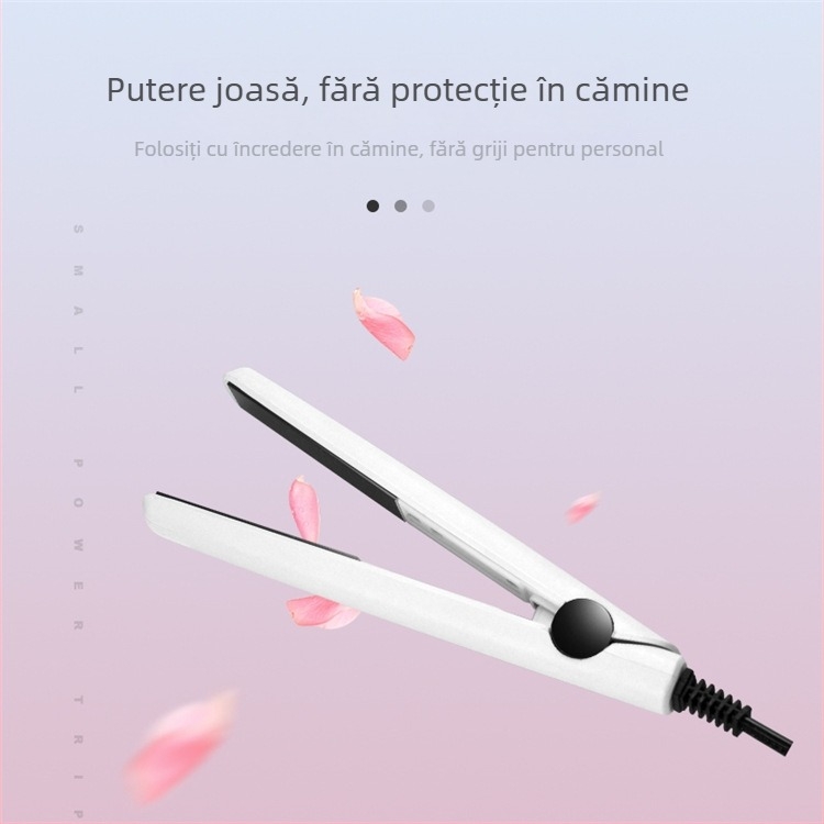 Mini placă de păr duală: îndreptare și ondulare, încălzire ceramică, diametru <15 mm, alimentare prin cablu AC, 20W, 100–240V, pentru păr umed și uscat, control automat al temperaturii