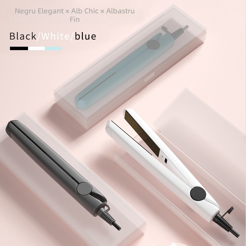 Mini placă de păr duală: îndreptare și ondulare, încălzire ceramică, diametru <15 mm, alimentare prin cablu AC, 20W, 100–240V, pentru păr umed și uscat, control automat al temperaturii