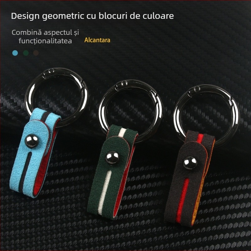 LIKE BIAO Breloc auto din velur, cu inel de prindere, universal, personalizabil