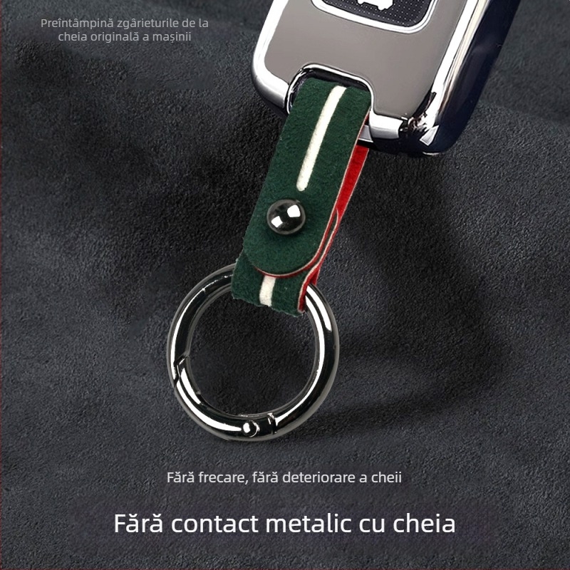 LIKE BIAO Breloc auto din velur, cu inel de prindere, universal, personalizabil