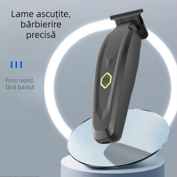 Trimmer electric pentru uz casnic, lamă ceramică, baterie încorporată 1200–2000mAh, motor cu perii, alimentare AC