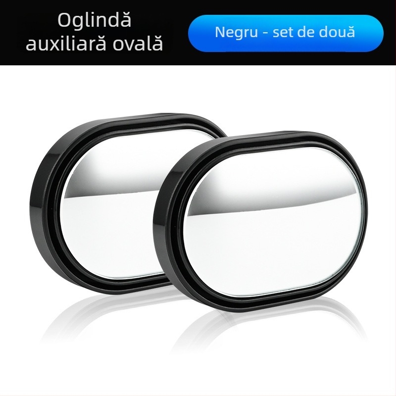 Oglindă pentru unghiuri moarte auto, oglindă retrovizoare rotundă de 360°, oglindă mică rotundă pentru partea dreaptă, model 1000101788