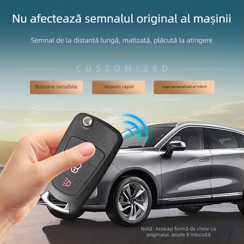 Carcasă cheie auto Tengyi C30 – corp din plastic, lamă metalică, fără telecomandă