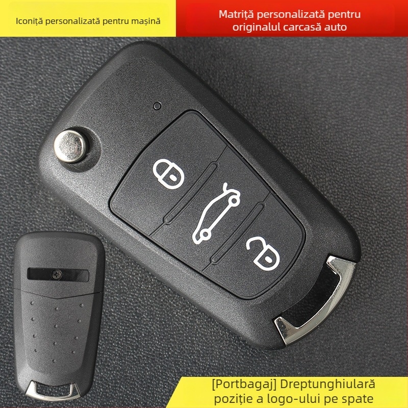 Carcasă cheie auto Tengyi C30 – corp din plastic, lamă metalică, fără telecomandă