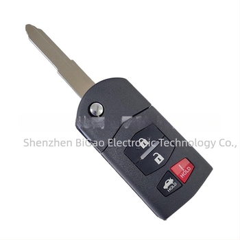 Carcasă pentru cheia auto Mazda 2/3/4 – 4 butoane, plastic ABS, compatibil cu modelul Mazda-4-3