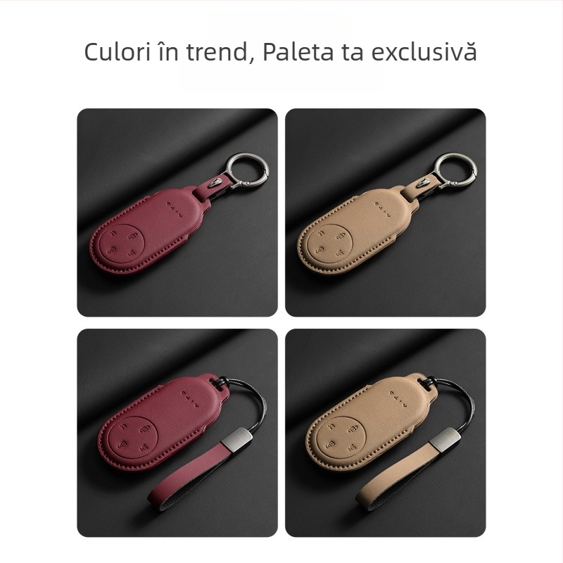 Husă de chei pentru Huawei Wenjie M5, M9, S9 și M7 - velur - stil simplu - Nancheng