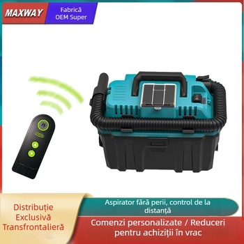 Maxwell compatibil Makita aspirator cu motor brushless, putere înaltă, telecomandă, tip cilindric, 21V, 800W, 20000 Pa, umed/uscat, baterie reîncărcabilă