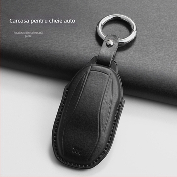 Abiaochep husă PU pentru cheie Zhiji LS7 – compatibilă cu 23 de modele Zhiji LS7 și ediția L7 Angel Wheel, stil minimalist