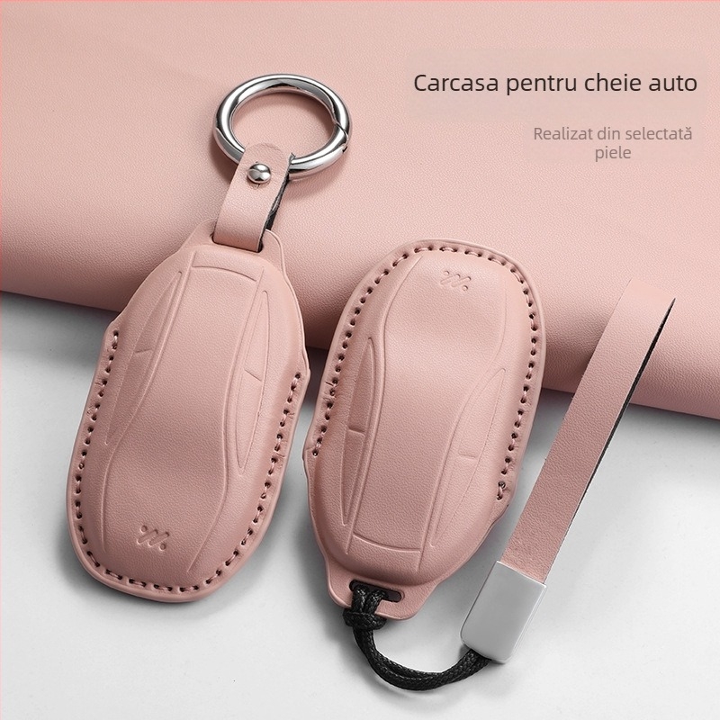 Abiaochep husă PU pentru cheie Zhiji LS7 – compatibilă cu 23 de modele Zhiji LS7 și ediția L7 Angel Wheel, stil minimalist