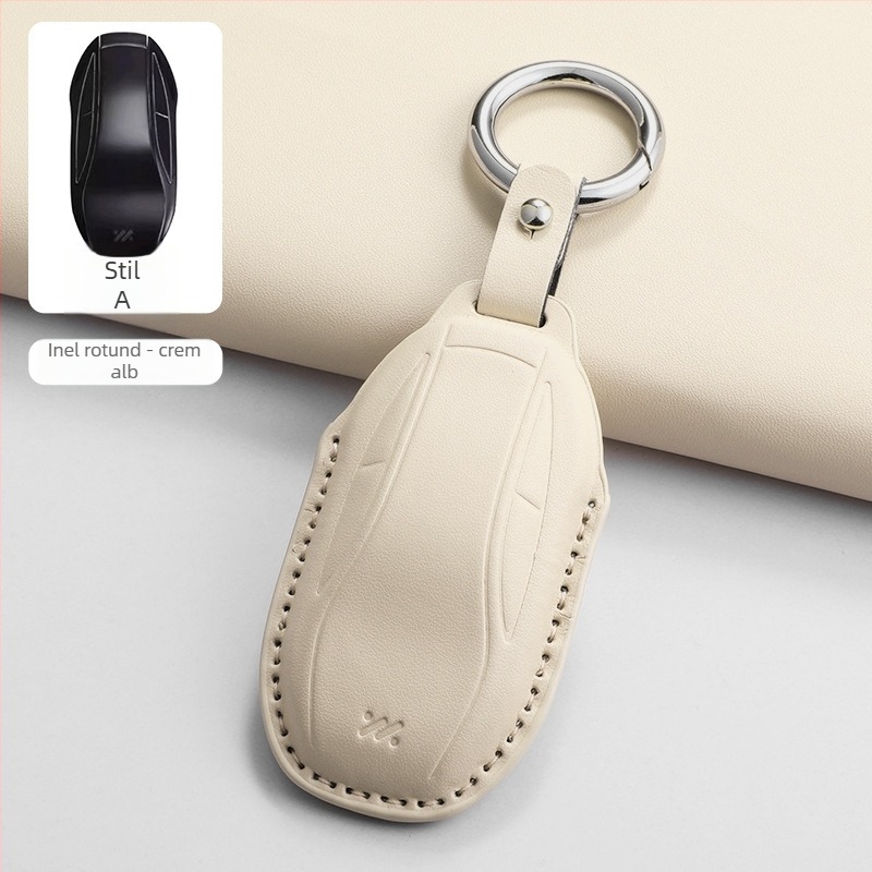Abiaochep husă PU pentru cheie Zhiji LS7 – compatibilă cu 23 de modele Zhiji LS7 și ediția L7 Angel Wheel, stil minimalist