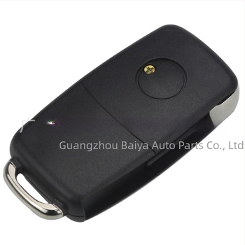 Carcasa pliabilă pentru cheie Volkswagen, pentru chei cu 2/3/4 butoane Golf, Passat, Jetta, Sharan – lamă de cheie cupru + plastic; carcasă din plastic; greutate 45 g