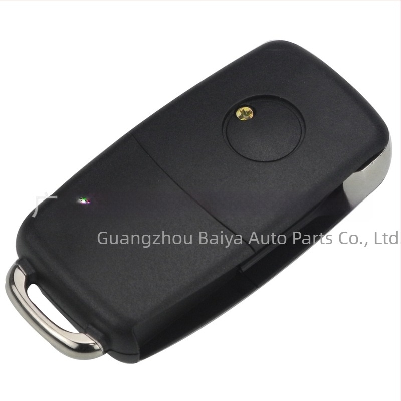 Carcasa pliabilă pentru cheie Volkswagen, pentru chei cu 2/3/4 butoane Golf, Passat, Jetta, Sharan – lamă de cheie cupru + plastic; carcasă din plastic; greutate 45 g