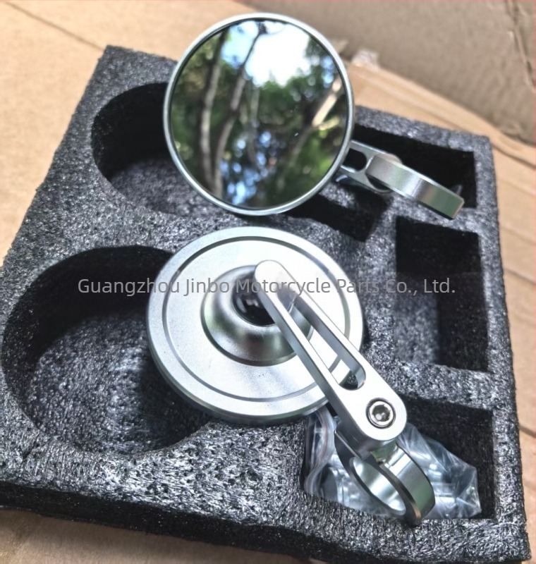 Oglindă retrovizoare motocicletă universală, rotundă, din aliaj de aluminiu, model 6023