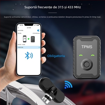 Dispozitiv universal de activare și potrivire TPMS pentru motociclete, modelul A9 — portabil, afișaj digital, impermeabil, interval de presiune 0–6 bar, înaltă precizie