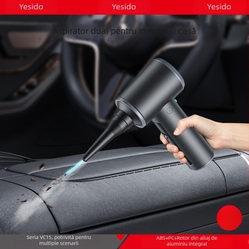 Yesido aspirator fără fir all-in-one, de mână, aspirație puternică, pentru casă și mașină, 2 în 1 aspirator și mop