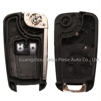 Carcasă pentru cheie retractabilă Opel Buick – înlocuire; lamă: cupru + plastic; carcasă: plastic; greutate: 42 g