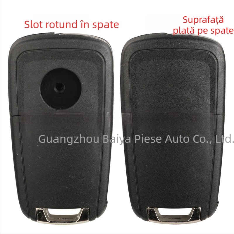 Carcasă pentru cheie retractabilă Opel Buick – înlocuire; lamă: cupru + plastic; carcasă: plastic; greutate: 42 g