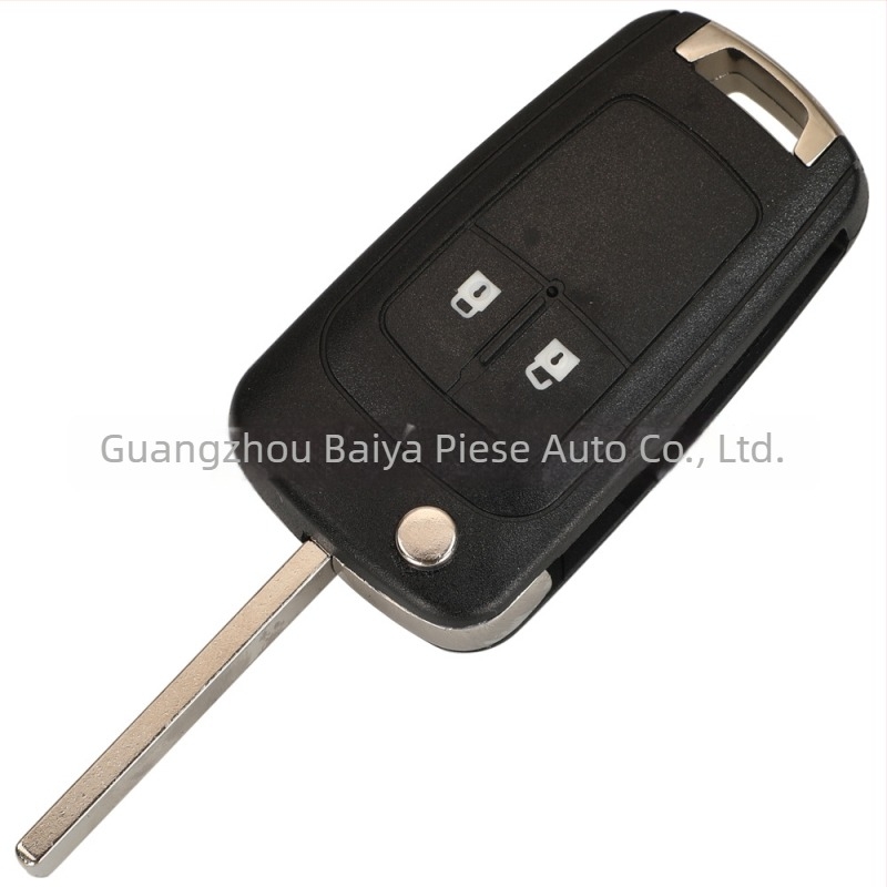 Carcasă pentru cheie retractabilă Opel Buick – înlocuire; lamă: cupru + plastic; carcasă: plastic; greutate: 42 g