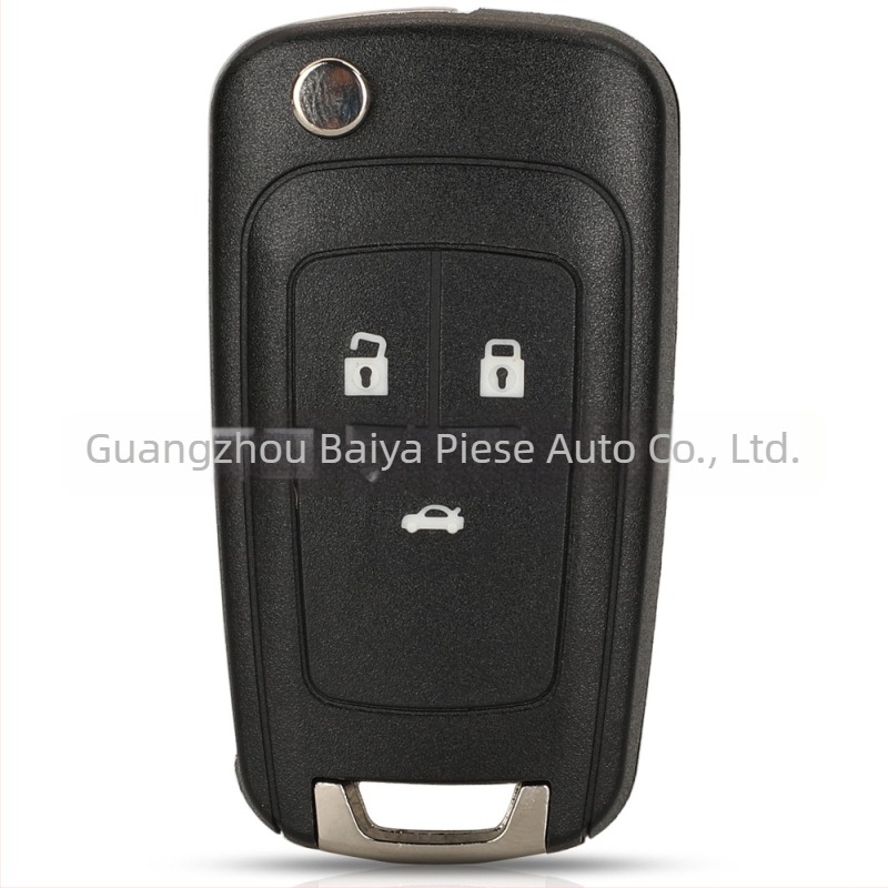 Carcasă pentru cheie retractabilă Opel Buick – înlocuire; lamă: cupru + plastic; carcasă: plastic; greutate: 42 g