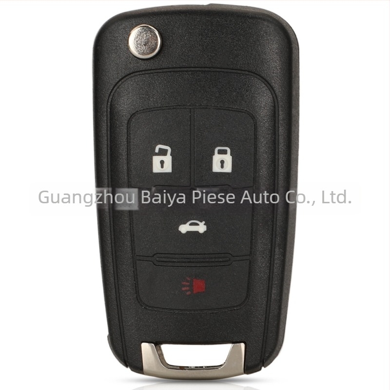 Carcasă pentru cheie retractabilă Opel Buick – înlocuire; lamă: cupru + plastic; carcasă: plastic; greutate: 42 g