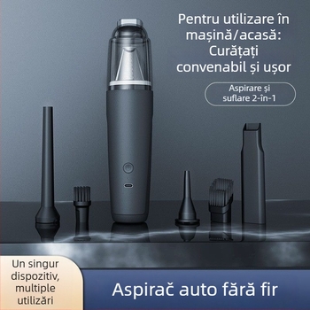 Aspirator portabil pentru mașină, aspirație de 20000 Pa, 90 W, reîncărcabil, curățare umedă-uscată