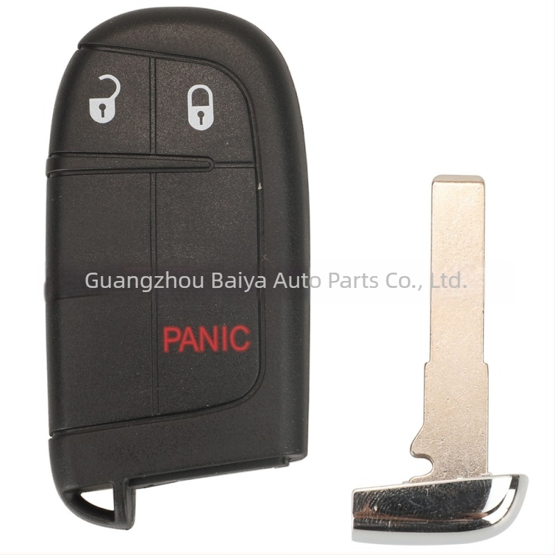 Carcasă pentru cheia Jeep pentru modele cu 2/3/4/5 taste – carcasă din plastic, lamă de cheie din cupru+plastic, 47 g