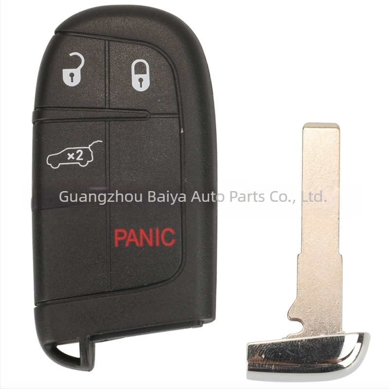 Carcasă pentru cheia Jeep pentru modele cu 2/3/4/5 taste – carcasă din plastic, lamă de cheie din cupru+plastic, 47 g