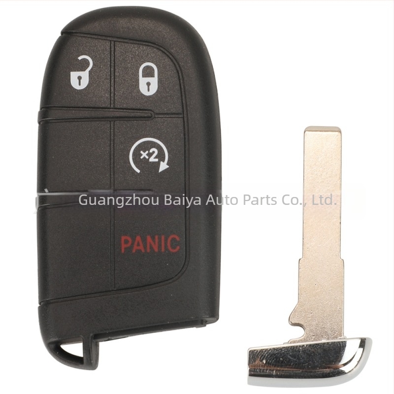 Carcasă pentru cheia Jeep pentru modele cu 2/3/4/5 taste – carcasă din plastic, lamă de cheie din cupru+plastic, 47 g