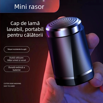 Aparat de ras electric pentru bărbați, cu cap cu trei lame, cap de ras demontabil și lavabil, baterie încorporată reîncărcabilă, funcționare silențioasă, autonomie 45–60 minute