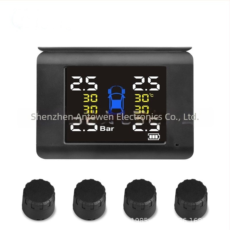 Sistem TPMS pentru monitorizarea presiunii în pneuri, afișaj digital, model B01, înaltă precizie, potrivit pentru sedanuri și SUV-uri