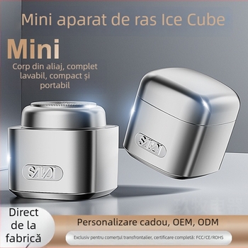 Aparat de ras electric portabil din oțel inoxidabil, design magnetic, cap rotativ cu mai multe elemente (peste 4), motor fără perii, baterie încorporată 300–500 mAh, autonomie până la 65 de minute, lavabil