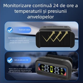Monitor de presiune a pneurilor pentru mașină - model portabil t10, cod produs F79tm697h7h67t