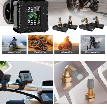 CAN-01 Senzor monitorizare presiune pneuri pentru motocicletă și vehicul electric – Afișaj digital, montaj încorporat, interval 0,1–8 bar, precizie înaltă