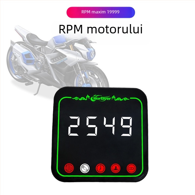 TPMS pentru motociclete — opt în unu, monitor extern de presiune, afișaj digital, precizie înaltă, compatibil cu 12V, model Yl-m6363, monitorizarea temperaturii apei și a aerului