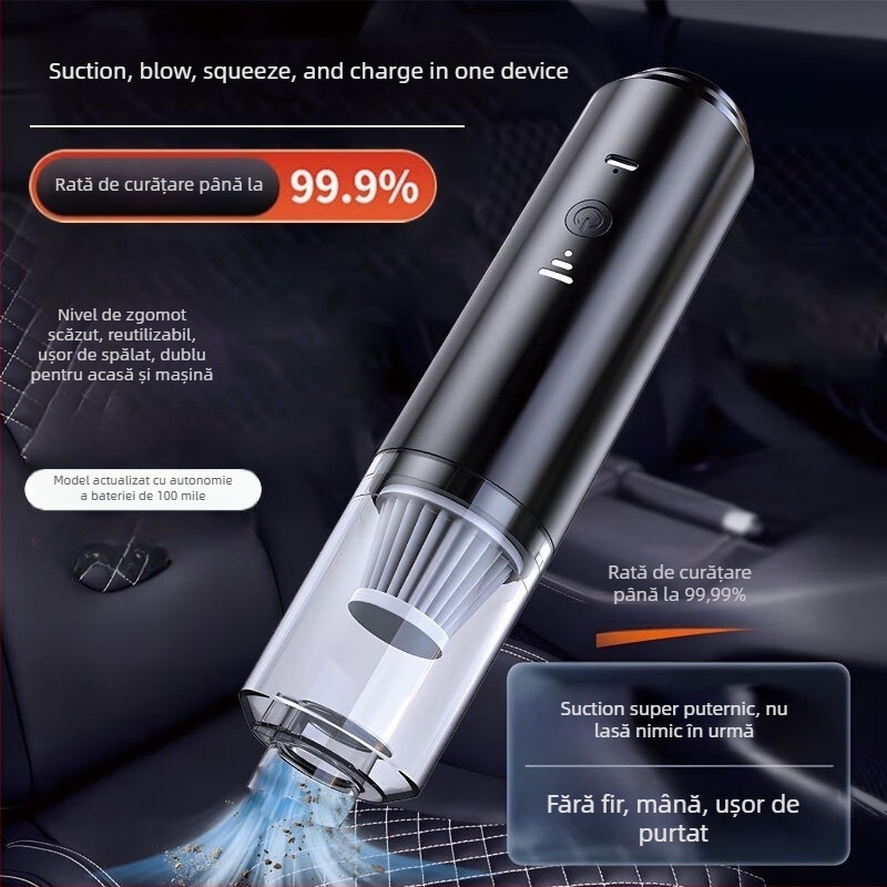 Aspirator fără fir pentru mașină, model M-2054 – 100W, aspirație peste 25 kPa, baterie detașabilă, ≤36V, autonomie 0–1 h