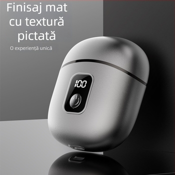 Aparat de ras electric cu 2 capete rotative, afișaj LED, spălare completă a corpului, cap plutitor, reglare potrivire feței